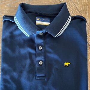 Jack Nicklaus Men's Navy Stay Dri Polo with Contrast Trim